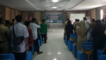 Pelaksanaan Musda I KAHMI dan FORHATI Raja Ampat di Aula Kantor Bappeda Raja Ampat, Papua Barat, pada Selasa (11/1/2022). Foto Medianasional.id