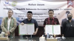 Pelototi Pelayanan Publik Kampus, Ombudsman-Uniba Teken MoU