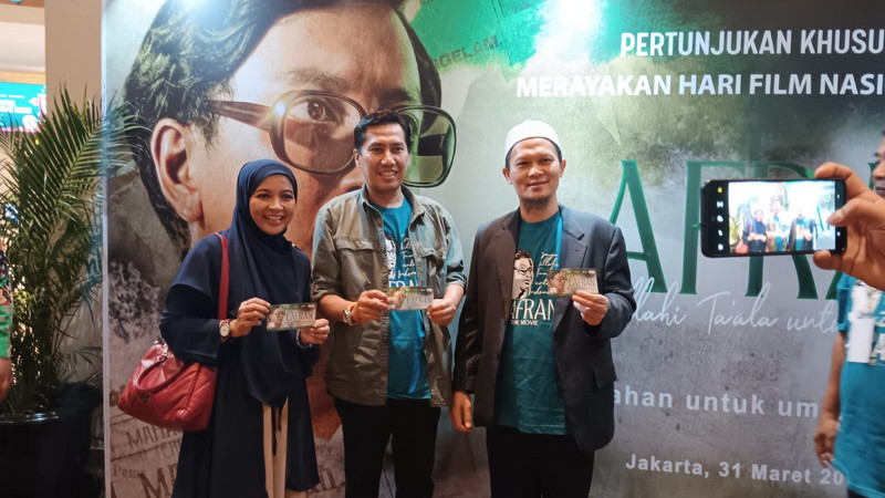 Pemutaran perdana film Lafran di Bandar Lampung, Lampung, pada Selasa (7/5/2024). Dokumentasi pribadi